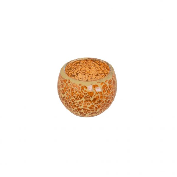 Waxinelichthouder Mozaïek Oranje