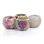 Waxinelichthouder 9 CM Dorsetto mozaïek multicolor