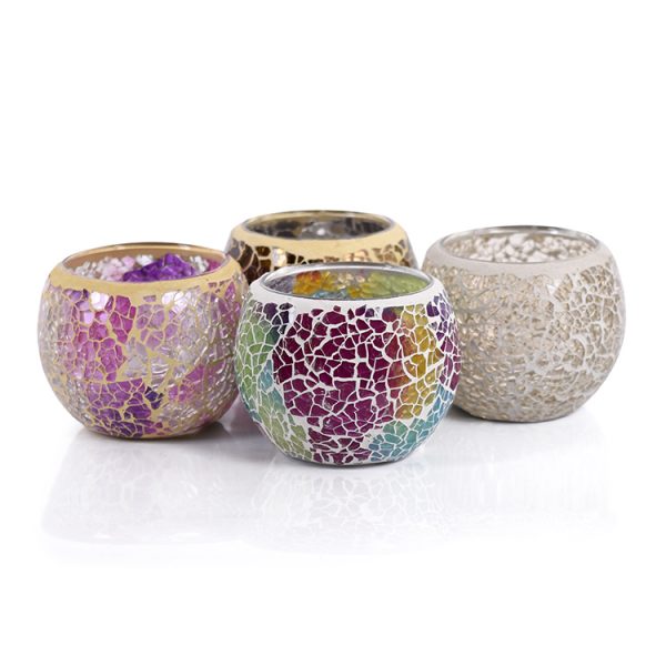 Waxinelichthouder 9 CM Dorsetto mozaïek multicolor