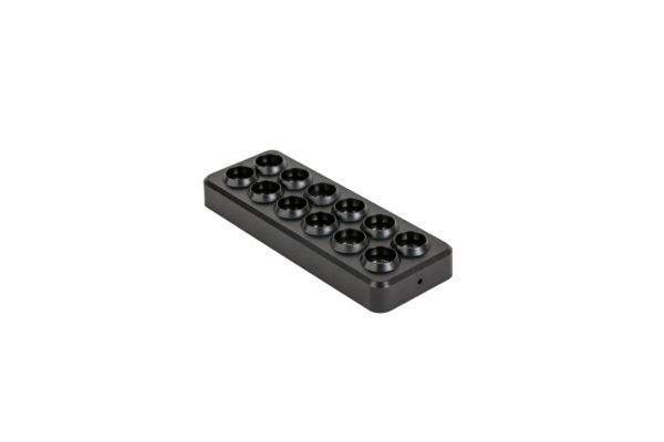 Oplaadstation zwart magnetisch DORSETTO voor 12 dinerkaarsen
