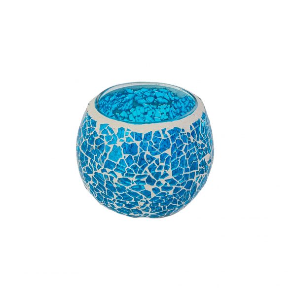 Waxinelichthouder Mozaïek Blauw - DORSETTO