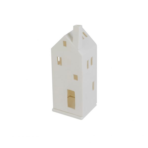 Keramiek Theelicht/Waxine huis DORSETTO