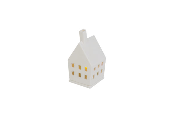 keramiek theelicht in de vorm van een huisje