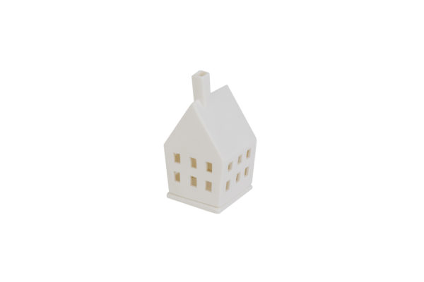 keramiek theelicht in de vorm van een huisje