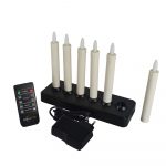 Kaarsen met afstandsbediening LED dinerkaars oplaadbaar 150 mm 58 uur warm wit 6 stuks met afstandsbediening